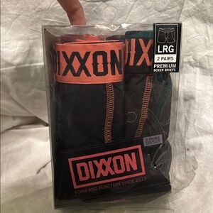 DIXXON Premium Boxer Briefs - Black and Orange 2-Pack